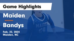 Maiden  vs Bandys  Game Highlights - Feb. 22, 2024