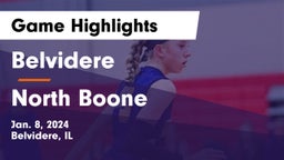 Belvidere  vs North Boone  Game Highlights - Jan. 8, 2024