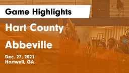 Hart County  vs Abbeville  Game Highlights - Dec. 27, 2021