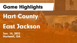 Hart County  vs East Jackson  Game Highlights - Jan. 14, 2022