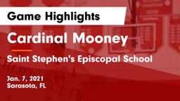 Cardinal Mooney  vs Saint Stephen's Episcopal School Game Highlights - Jan. 7, 2021