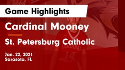 Cardinal Mooney  vs St. Petersburg Catholic  Game Highlights - Jan. 22, 2021