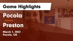 Pocola  vs Preston  Game Highlights - March 1, 2022