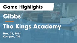 Gibbs  vs The Kings Academy Game Highlights - Nov. 21, 2019