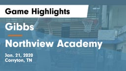 Gibbs  vs Northview Academy Game Highlights - Jan. 21, 2020