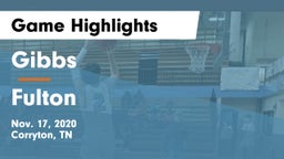 Gibbs  vs Fulton  Game Highlights - Nov. 17, 2020