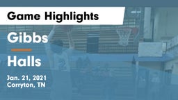 Gibbs  vs Halls  Game Highlights - Jan. 21, 2021