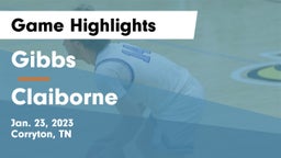 Gibbs  vs Claiborne  Game Highlights - Jan. 23, 2023