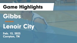 Gibbs  vs Lenoir City  Game Highlights - Feb. 13, 2023