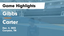 Gibbs  vs Carter  Game Highlights - Dec. 4, 2023