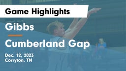 Gibbs  vs Cumberland Gap  Game Highlights - Dec. 12, 2023