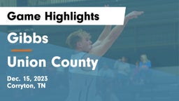 Gibbs  vs Union County  Game Highlights - Dec. 15, 2023