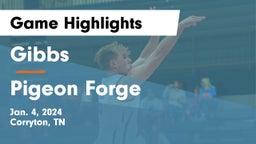 Gibbs  vs Pigeon Forge  Game Highlights - Jan. 4, 2024