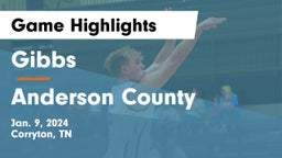 Gibbs  vs Anderson County  Game Highlights - Jan. 9, 2024
