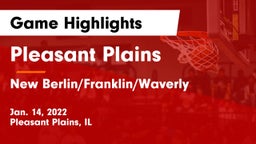 Pleasant Plains  vs New Berlin/Franklin/Waverly  Game Highlights - Jan. 14, 2022