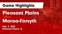 Pleasant Plains  vs Maroa-Forsyth  Game Highlights - Feb. 9, 2022