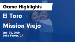 El Toro  vs Mission Viejo  Game Highlights - Jan. 30, 2020