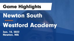 Newton South  vs Westford Academy  Game Highlights - Jan. 14, 2022