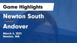 Newton South  vs Andover  Game Highlights - March 4, 2022