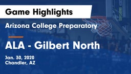 Arizona College Preparatory  vs ALA - Gilbert North Game Highlights - Jan. 30, 2020