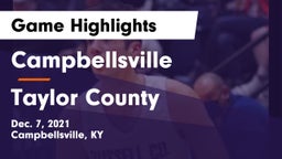Campbellsville  vs Taylor County  Game Highlights - Dec. 7, 2021