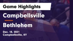 Campbellsville  vs Bethlehem  Game Highlights - Dec. 18, 2021