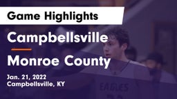 Campbellsville  vs Monroe County  Game Highlights - Jan. 21, 2022