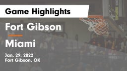 Fort Gibson  vs Miami  Game Highlights - Jan. 29, 2022