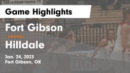 Fort Gibson  vs Hilldale  Game Highlights - Jan. 24, 2023