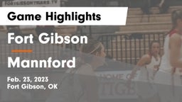 Fort Gibson  vs Mannford  Game Highlights - Feb. 23, 2023