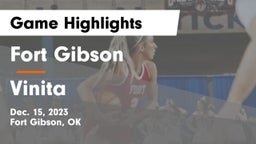 Fort Gibson  vs Vinita  Game Highlights - Dec. 15, 2023