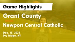 Grant County  vs Newport Central Catholic  Game Highlights - Dec. 13, 2021