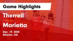 Therrell  vs Marietta  Game Highlights - Dec. 19, 2020