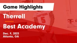 Therrell  vs Best Academy  Game Highlights - Dec. 9, 2023