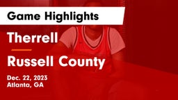 Therrell  vs Russell County  Game Highlights - Dec. 22, 2023
