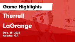 Therrell  vs LaGrange  Game Highlights - Dec. 29, 2023