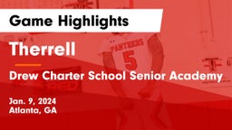 Therrell  vs Drew Charter School Senior Academy  Game Highlights - Jan. 9, 2024