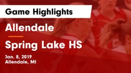 Allendale  vs Spring Lake HS Game Highlights - Jan. 8, 2019