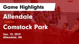 Allendale  vs Comstock Park Game Highlights - Jan. 19, 2019