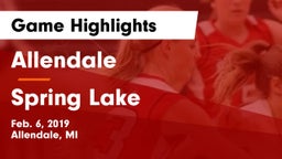 Allendale  vs Spring Lake  Game Highlights - Feb. 6, 2019