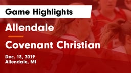 Allendale  vs Covenant Christian  Game Highlights - Dec. 13, 2019