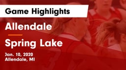 Allendale  vs Spring Lake  Game Highlights - Jan. 10, 2020