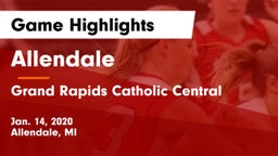 Allendale  vs Grand Rapids Catholic Central Game Highlights - Jan. 14, 2020