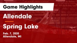 Allendale  vs Spring Lake  Game Highlights - Feb. 7, 2020