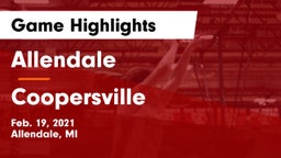 Allendale  vs Coopersville  Game Highlights - Feb. 19, 2021
