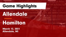 Allendale  vs Hamilton  Game Highlights - March 12, 2021
