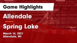 Allendale  vs Spring Lake  Game Highlights - March 16, 2021