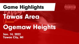 Tawas Area  vs Ogemaw Heights  Game Highlights - Jan. 14, 2022