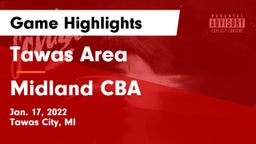 Tawas Area  vs Midland CBA Game Highlights - Jan. 17, 2022