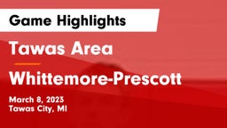Tawas Area  vs Whittemore-Prescott Game Highlights - March 8, 2023